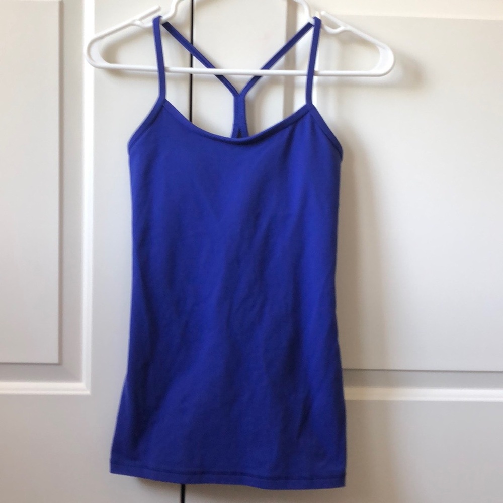 Lululemon Power Y Tank Top Blue